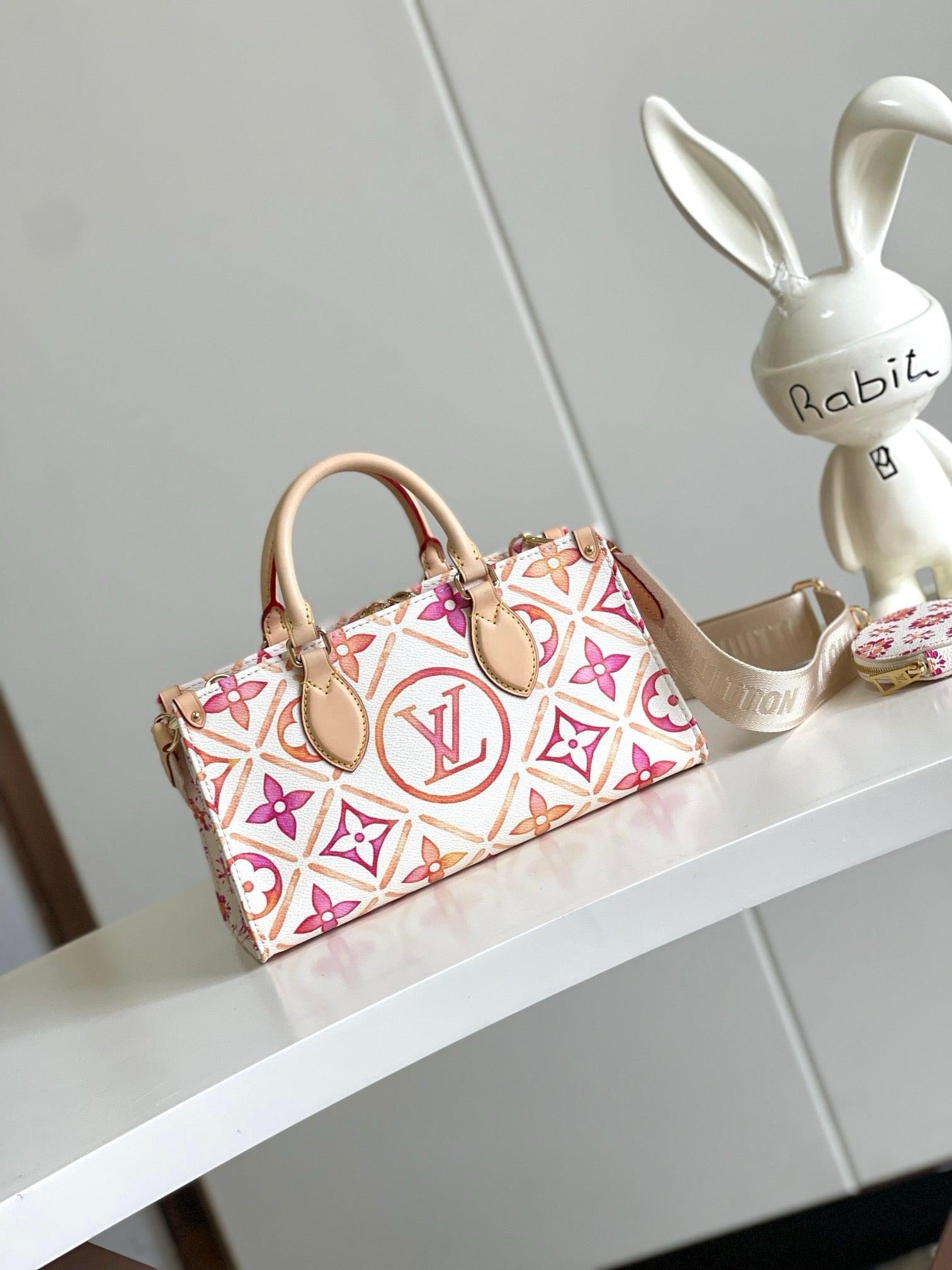 Louis Vuitton Limited Edition Monogram Mini Speedy Bag in Pink Floral Pattern Exclusive Apparel