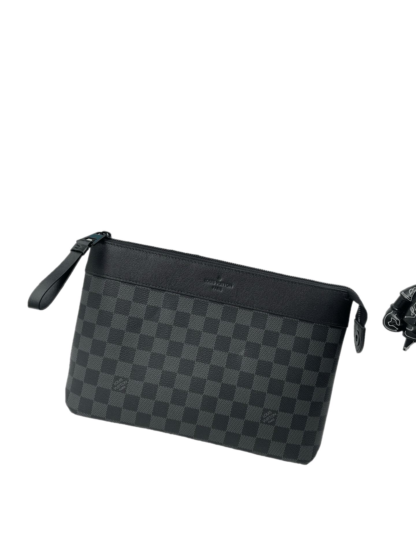 Authentic Louis Vuitton Damier Graphite Toiletry Pouch GM Exclusive Apparel