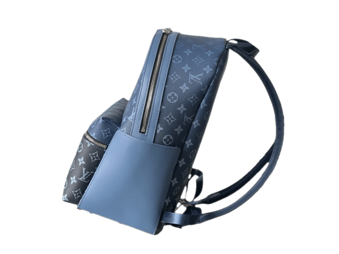 Authentic Louis Vuitton Discovery Backpack in Blue Monogram Eclipse Canvas Exclusive Apparel