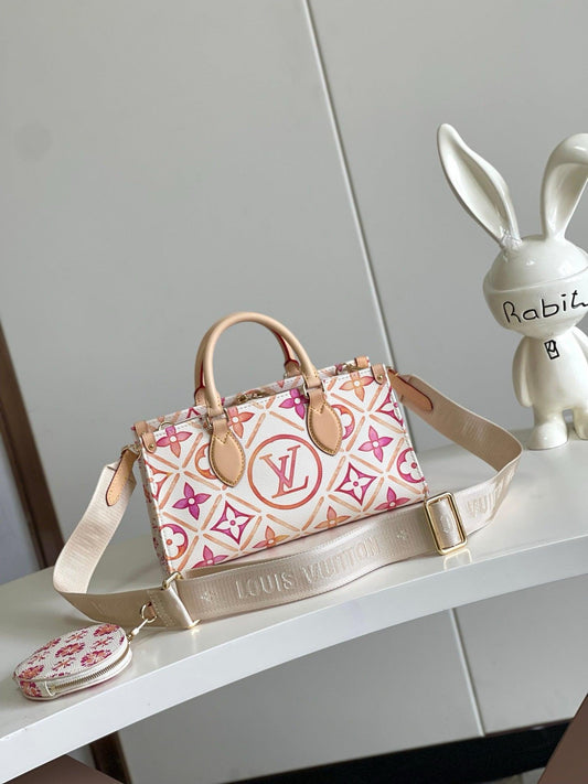 Louis Vuitton Limited Edition Monogram Mini Speedy Bag in Pink Floral Pattern Exclusive Apparel