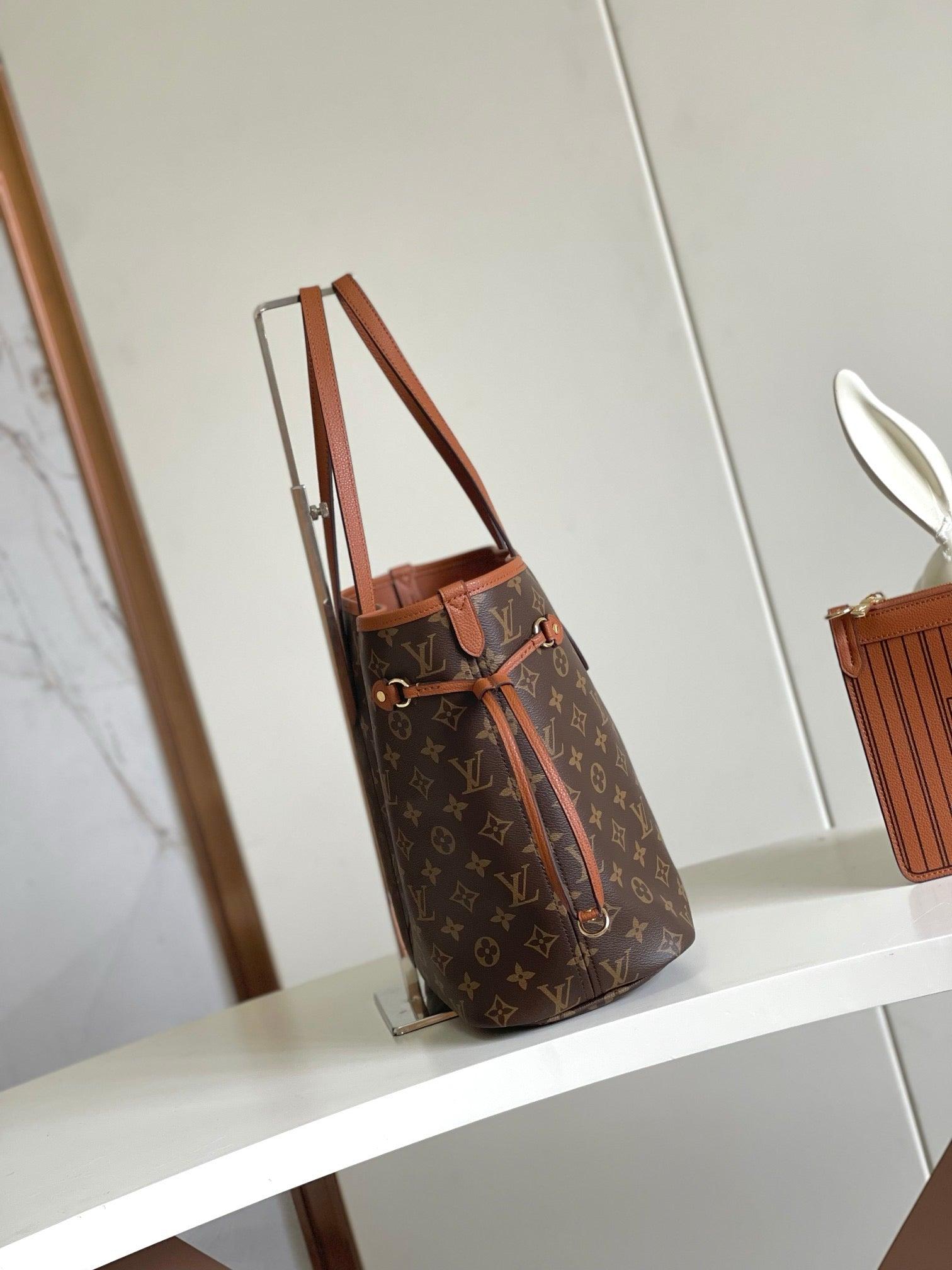 Authentic Louis Vuitton Neverfull MM Monogram Tote with Removable Pouch Exclusive Apparel