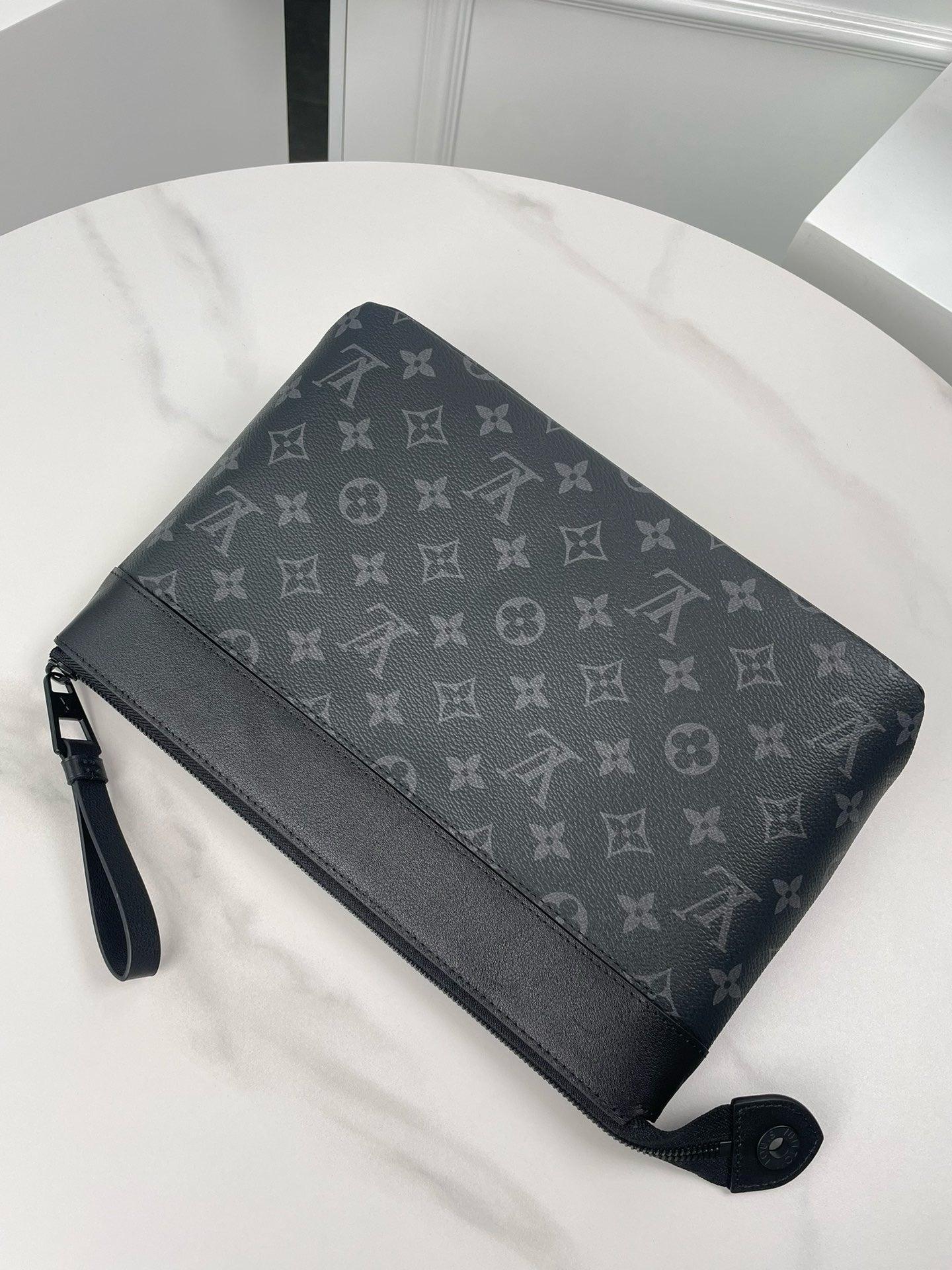 Authentic Louis Vuitton Monogram Eclipse Toiletry Pouch GM Exclusive Apparel