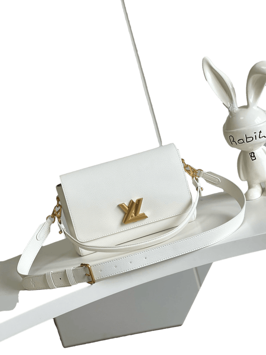 Authentic Louis Vuitton LV Twist PM in White Epi Leather Exclusive Apparel