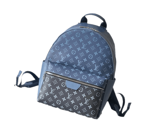 Authentic Louis Vuitton Discovery Backpack in Blue Monogram Eclipse Canvas Exclusive Apparel